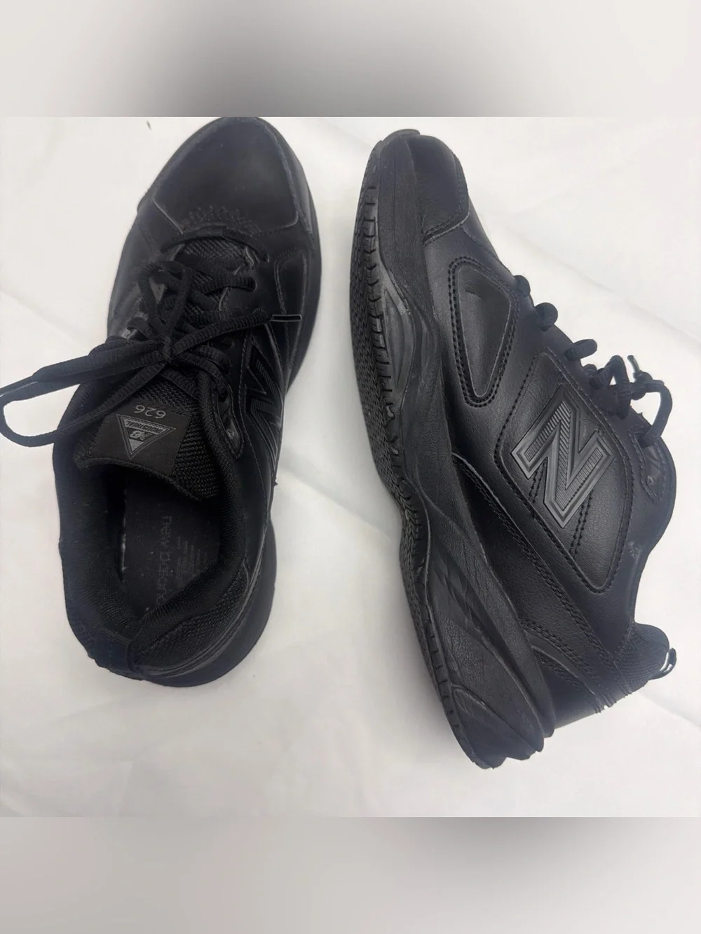 Balance 626k2 Sneakers Womens Size 10 Black Leather Slip Resistant